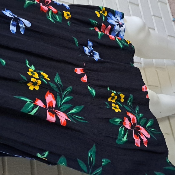 Old Navy Black Floral Tie /W Tassel Long Sleeve Dress. Sze Medium NWOT - Picture 5 of 9